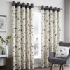 Fusion Beechwood Eyelet Curtains