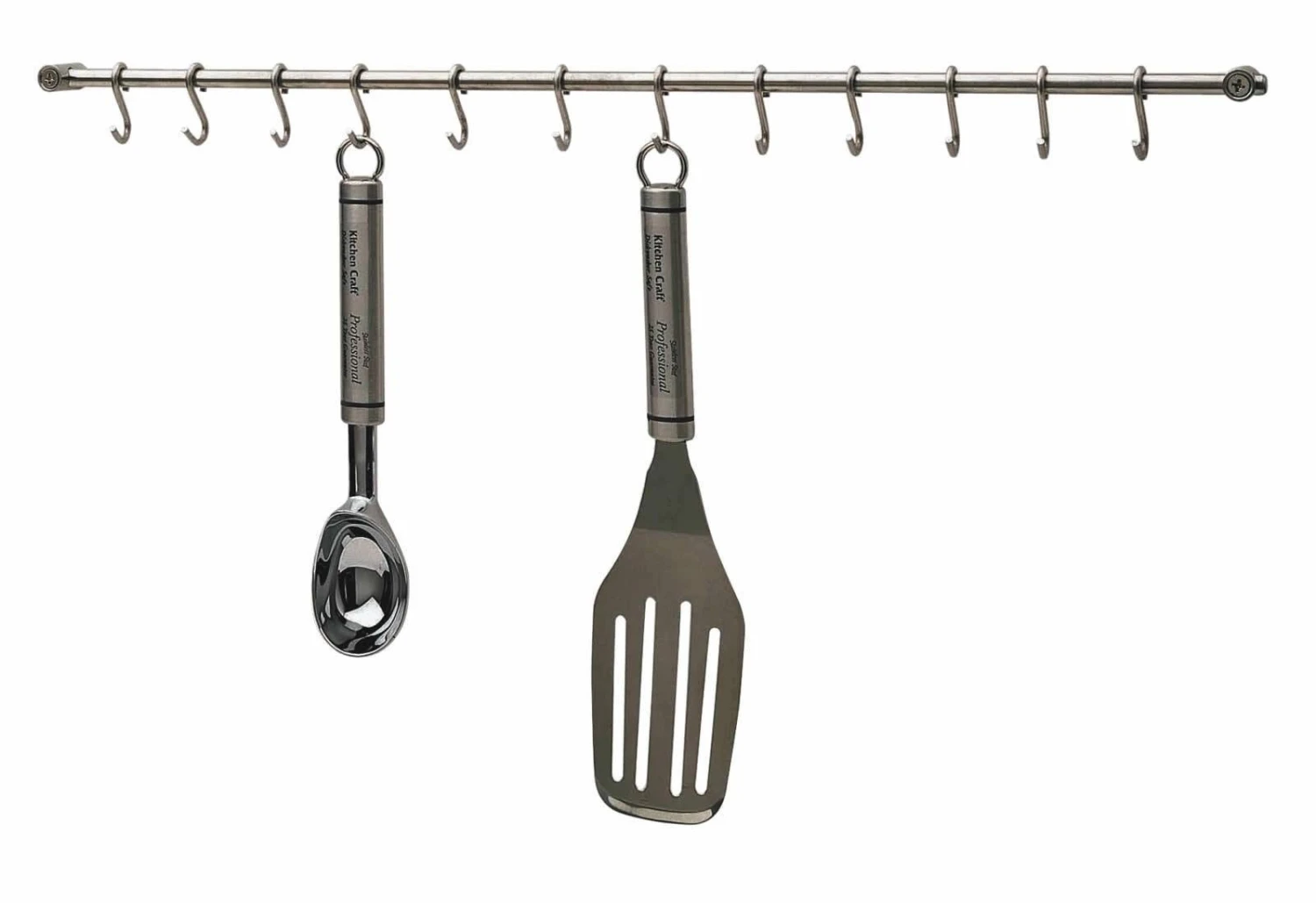 KitchenCraft Stainless Steel Utensil Rack 52cm 1 KitchenCraft Stainless Steel Utensil Rack 52cm