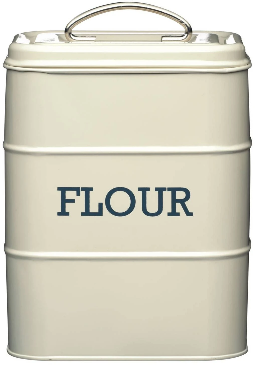 Living Nostalgia Flour Storage Tin Cream 1 Living Nostalgia Flour Storage Tin Cream