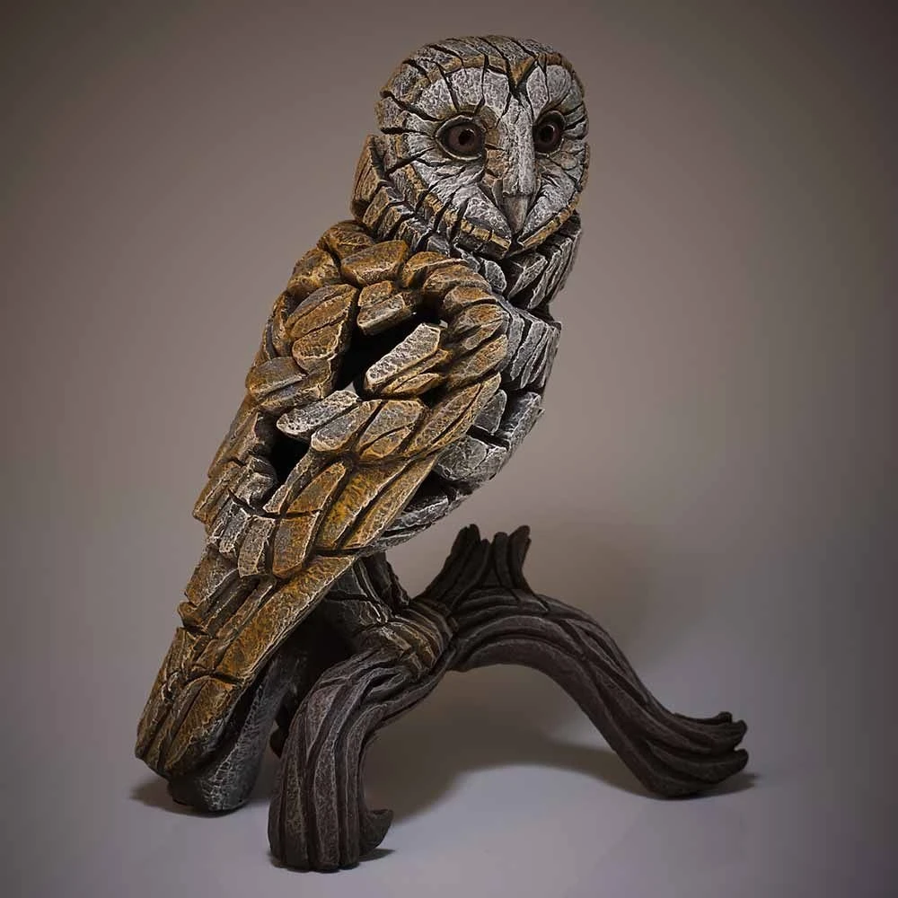 Edge Natural Barn Owl Sculpture 2 Edge Natural Barn Owl Sculpture - Image 2
