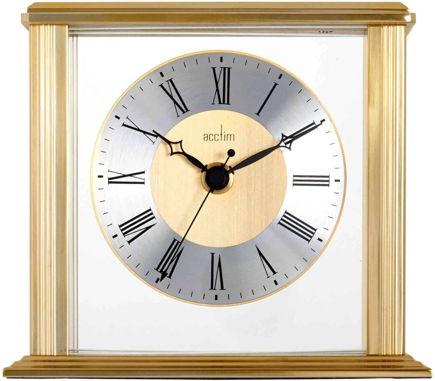 Hamilton Brass Effect Mantel Clock 1 Hamilton Brass Effect Mantel Clock