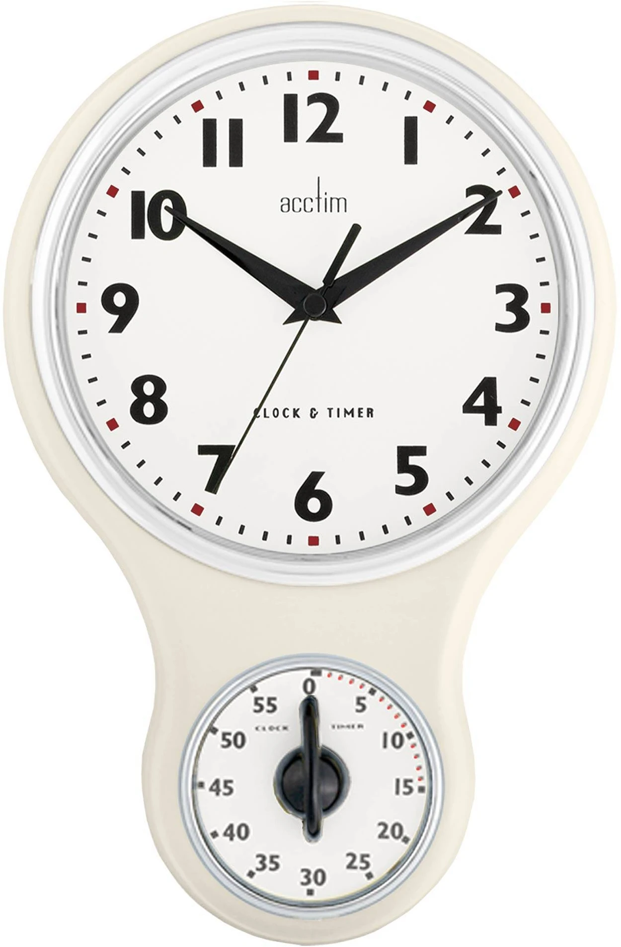 Kitchen Time Cream Wall Clock 1 Kitchen Time Cream Wall Clock
