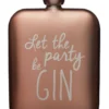 Barcraft Gin Slogan Hip Flask Pink