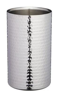 Barcraft Hammered Double Walled Stainless Steel Wine Cooler