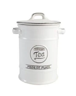 Pride Of Place Tea Jar White