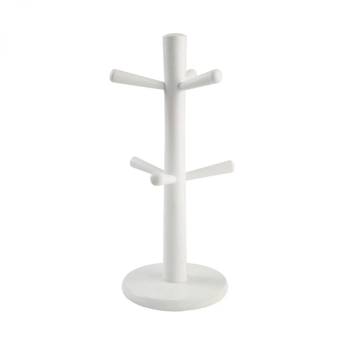 Pride Of Place 6 Peg Mug Tree White 1 Pride Of Place 6 Peg Mug Tree White