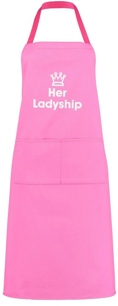 Her Ladyship Apron Pink 1 Her Ladyship Apron Pink
