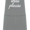 More Wine Please Apron Grey
