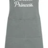Prosecco Princess Apron Grey