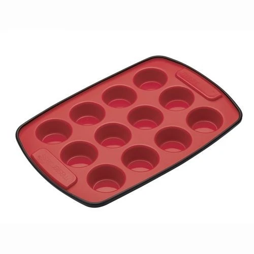 Masterclass Silicone 12 Hole Pan 29x20cm 1 Masterclass Silicone 12 Hole Pan 29x20cm