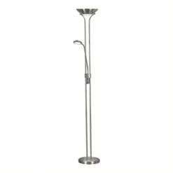 Mother And Child Led Floor Lamp - Satin Silver