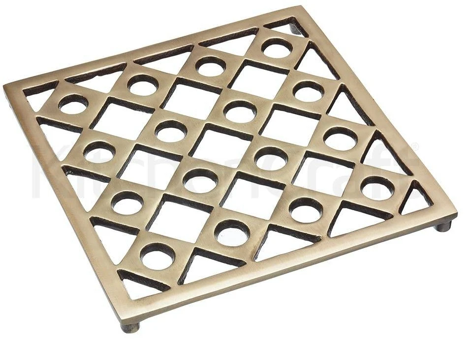 Masterclass Aluminium Trivet 22cm Brass 1 Masterclass Aluminium Trivet 22cm Brass