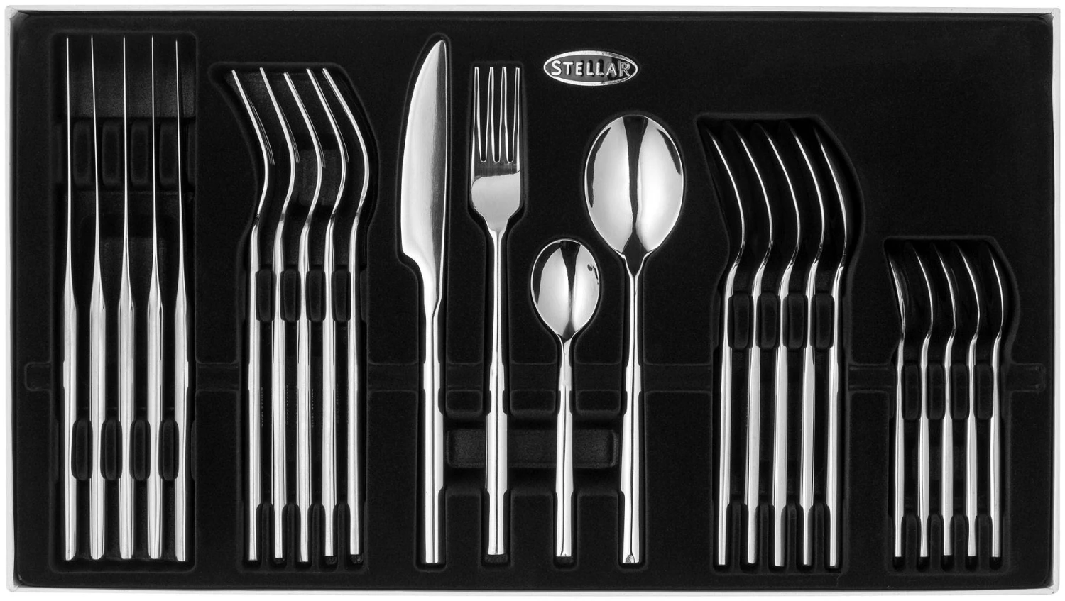 Stellar Rochester Polished 18/10 24 Piece Cutlery Set 2 Stellar Rochester Polished 18/10 24 Piece Cutlery Set - Image 2