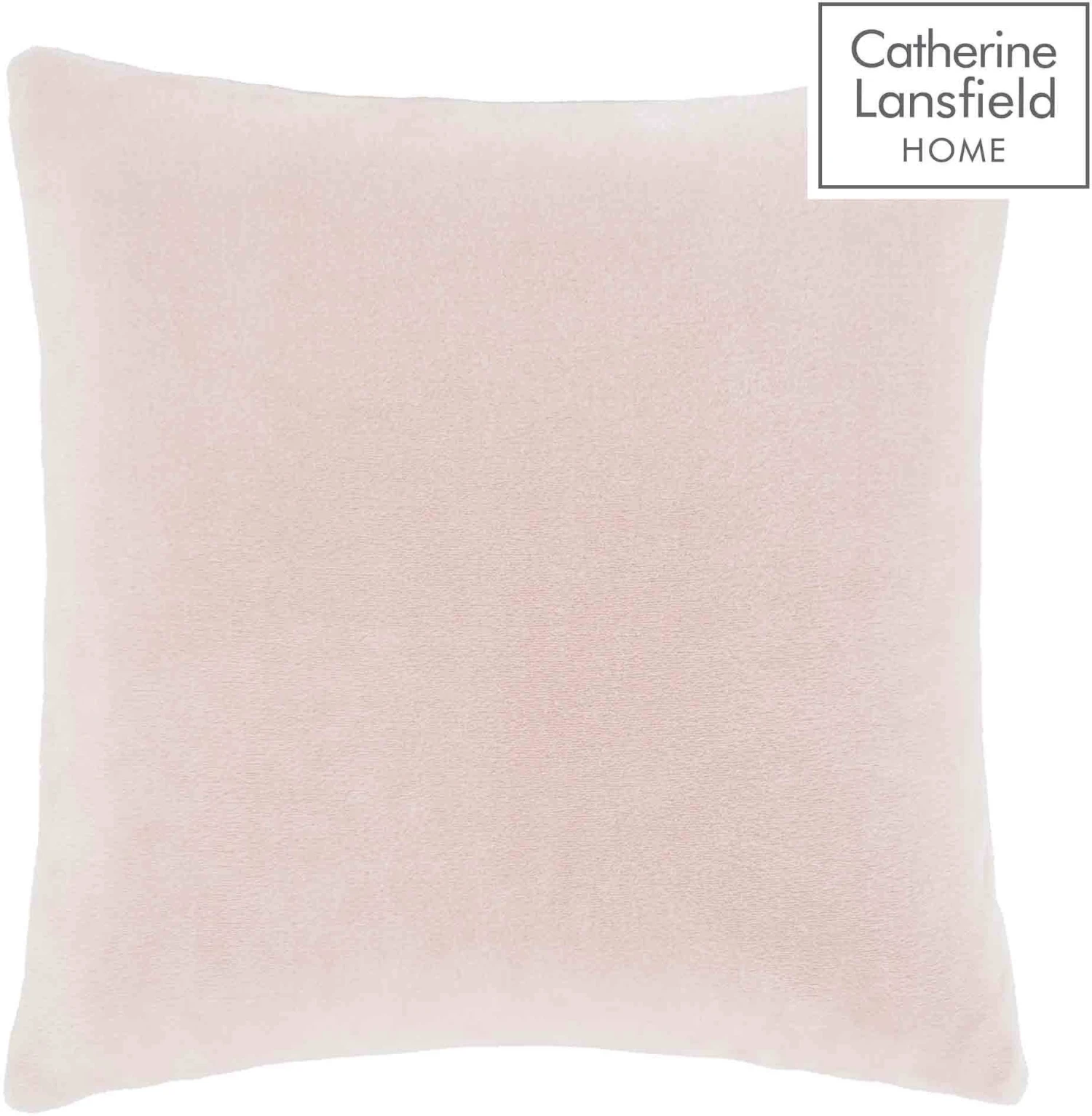 Catherine Lansfield Raschel Velvet Touch Cushion Blush 1 Catherine Lansfield Raschel Velvet Touch Cushion Blush