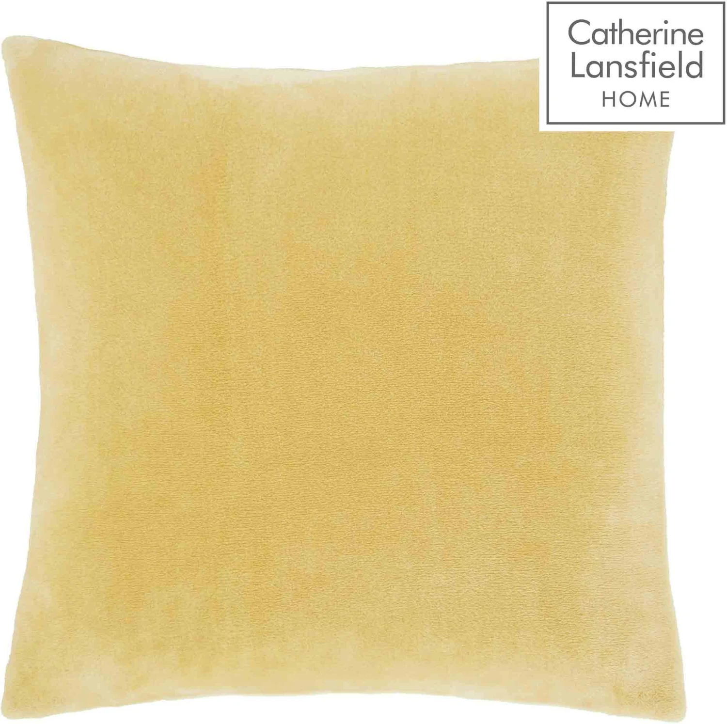 Catherine Lansfield Raschel Velvet Touch Cushion Ochre 1 Catherine Lansfield Raschel Velvet Touch Cushion Ochre