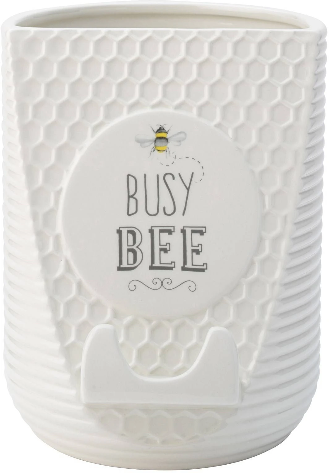 The English Tableware Company Bee Happy Utensil Pot With Stand 1 The English Tableware Company Bee Happy Utensil Pot With Stand