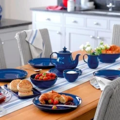 Denby Imperial Blue Coupe Dinner Plate -Household Items 35664 14843