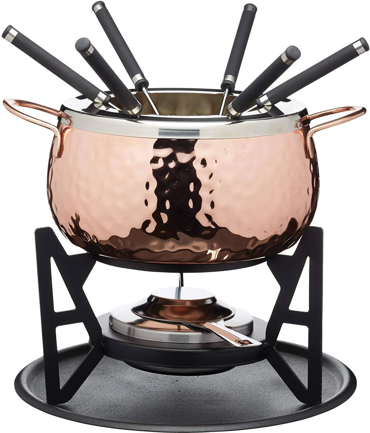 Artesa Artes Copper Finish Fondue Set 1 Artesa Artes Copper Finish Fondue Set