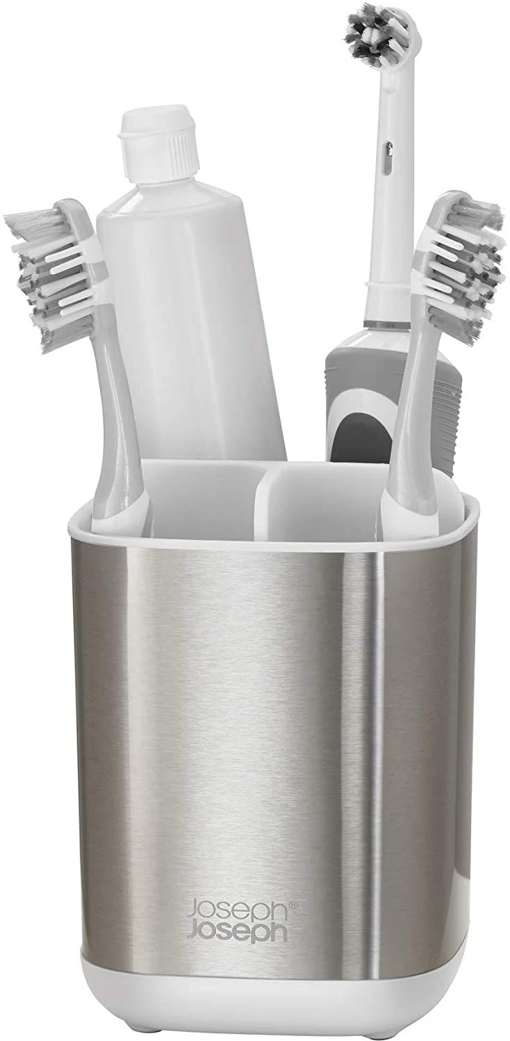 Joseph Joseph Small Steel Toothbrush Caddy 3 Joseph Joseph Small Steel Toothbrush Caddy - Image 3