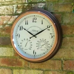 Astbury 15' Outdoor Clock & Thermometer
