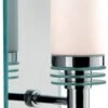 Searchlight Chrome Bathroom Wall Light With Mirror Backplate IP44