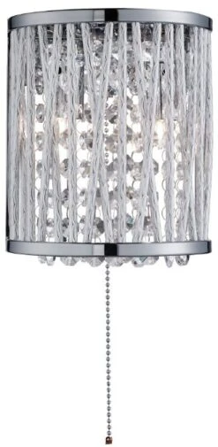 Searchlight Wall Light With Crystal Drops