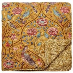Household Items 15 Morris & Co Seasons By May Quilted Throw - Saffron
