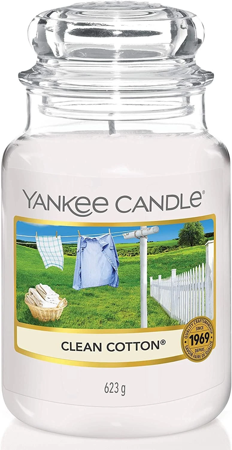Yankee Candle Scented Jar Candle - Clean Cotton 1 Yankee Candle Scented Jar Candle - Clean Cotton