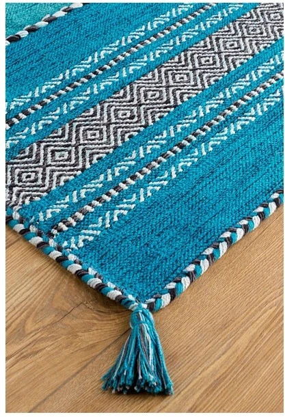 Oriental Weavers Kelim Teal Rug 2 Oriental Weavers Kelim Teal Rug - Image 2
