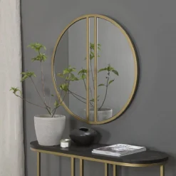 Calgary Mirror Satin Brass -Household Items 38668 12832