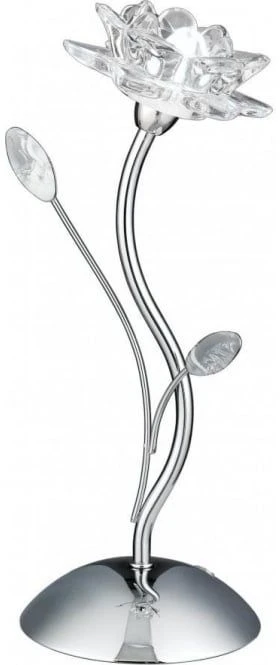 Searchlight Chrome Flower Shade Table Lamp 1 Searchlight Chrome Flower Shade Table Lamp