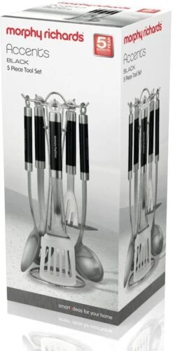 Morphy Richards Accents 5 Piece Tool Set Black 7 Morphy Richards Accents 5 Piece Tool Set Black -Household Items 42715 7909