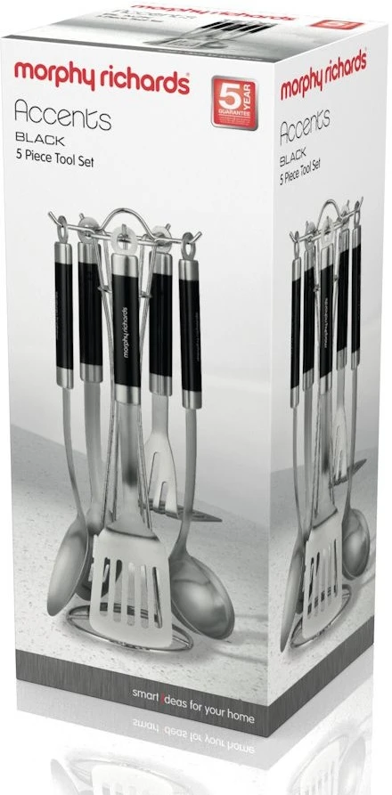 Morphy Richards Accents 5 Piece Tool Set Black 4 Morphy Richards Accents 5 Piece Tool Set Black - Image 4