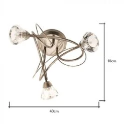 BHS Marianne Flush Ceiling 3 Light Antique Brass 7 BHS Marianne Flush Ceiling 3 Light Antique Brass -Household Items 42788 7818