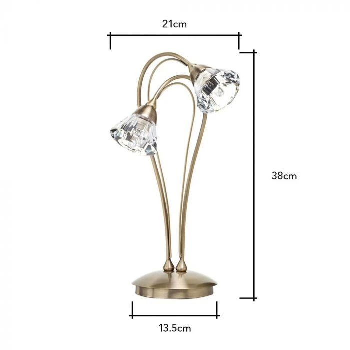 BHS Marianne Table Lamp Antique Brass 4 BHS Marianne Table Lamp Antique Brass - Image 4