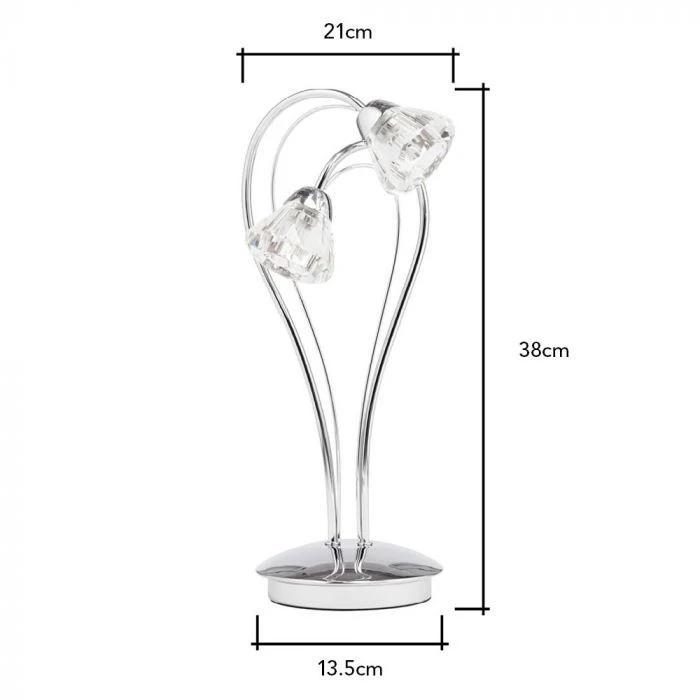 BHS Marianne Table Lamp Chrome 4 BHS Marianne Table Lamp Chrome - Image 4