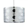 BHS Metallic Lasered Easyfit Shade Silver