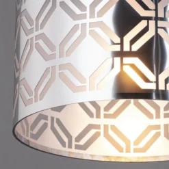 BHS Metallic Lasered Easyfit Shade Silver -Household Items 42815 7748