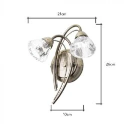 BHS Marianne Wall Light Antique Brass 7 BHS Marianne Wall Light Antique Brass -Household Items 42822 7723