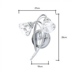 BHS Marianne Wall Light Chrome 7 BHS Marianne Wall Light Chrome -Household Items 42823 7720