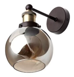 BHS Carter Industrial Glass Ball Wall Light