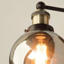 BHS Carter Industrial Glass Ball Wall Light -Household Items 42825 7711