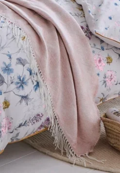 Laura Ashley Payton Dark Blush Throw -Household Items 44316 6121