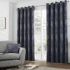 Curtina Elmwood Navy Curtains