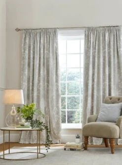 Laura Ashley Josette Dove Grey Curtains