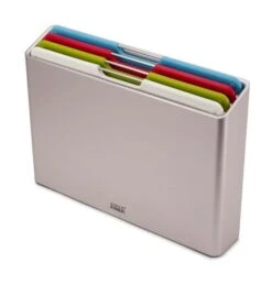 Joseph Joseph Folio 4 Piece Chopping Board Set Large - Silver