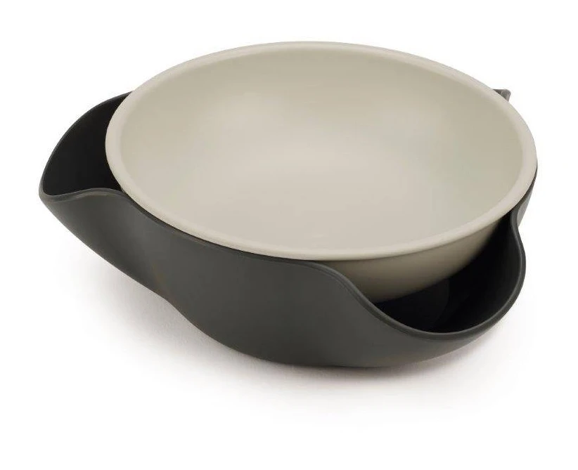 Joseph Joseph Double-Dish Serving Bowl - Grey 1 Joseph Joseph Double-Dish Serving Bowl - Grey