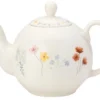 The English Tableware Company Pressed Flowers 6 Cup Teapot