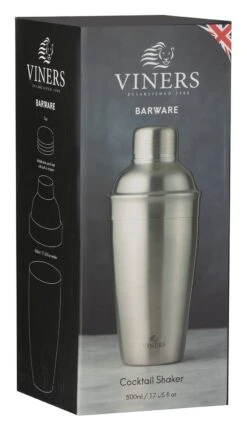 Viners Cocktail Shaker 500ml Silver
