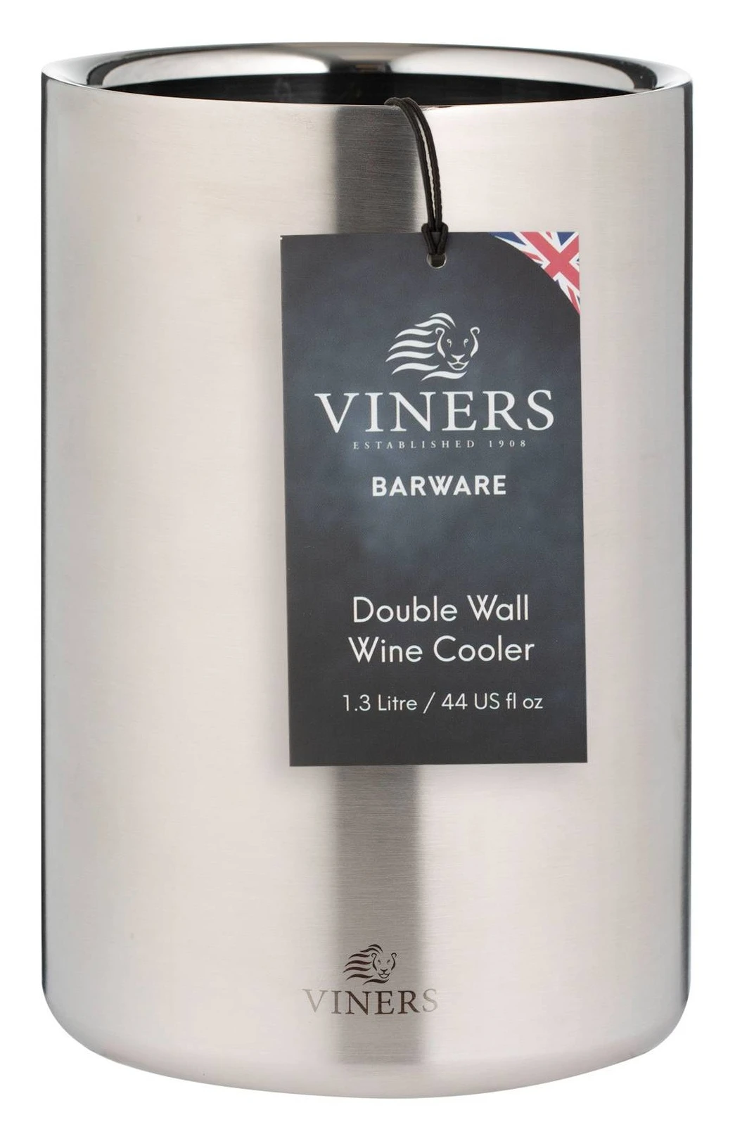 Viners Double Walled Wine Cooler 1.3L - Silver 2 Viners Double Walled Wine Cooler 1.3L - Silver - Image 2